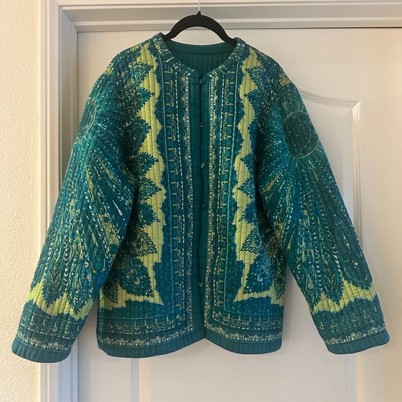 Vintage Jackets & Blazers - Vintage unisex Reversible quilted jacket